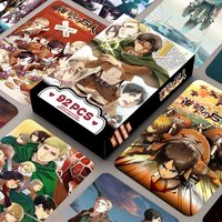 NEW 92 PCS Anime Attack on Titan Lomo Card Double-sided Hd Color Printing Picture Collection Card Gifts