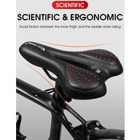 AliExpress West Biking WEST BIKING Comfortable Bike Saddle Gel Painless PU Leather Shockproof Mountain Road BMX Bicycle Cushion Seat Bike Accessories