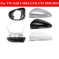 1pc Side Mirror Cap Frame trim Glass for VW Golf 6 MK6 GTD GTI VI R20 Touran Auto replace 2010-2013 Turn signal Bora cover