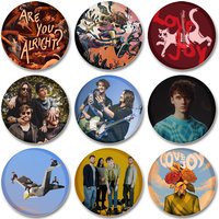 58MM Anime Lovejoy Rock Band Pins Tinplate Badge DIY Custom Cartoon Brooch Pin for Fans Collection Gifts Decorative Clothes