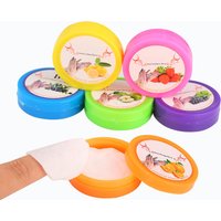 32Pads/box UV Gel Nail Polish Remover Wipes Manicure Fruit Scented Towel Lint-Free Wet Wipes Nail Art Clean Cotton Paper