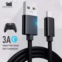 DATA FROG Charging Cable for PS5, Xbox Series S X Controller, USB Type C Power Cord for Playstation 5, Gamepad Accessories