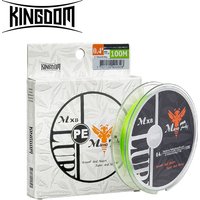 Kingdom Micro Fly 100M 150M Braid PE Fishing Line 4 Strand 0.2#/0.4#/0.6# 9-12LB Far Casting Distance Super Stiff&Strong