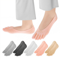 Orthopedic Toe Compression Socks Toe Socks No Show Low Cut Liner Five Finger Socks Toe Separator Sock for Women Men Bunion