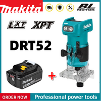 💯Makita DRT52 wireless woodworking trimmer 18V, multi-function electric woodworking milling machine with slotting 18V Battery🔋