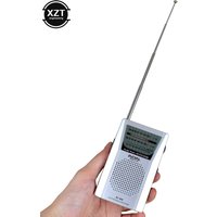 BC-R60 Pocket Radio Telescopic Antenna Mini AM/FM 2-Band Radio World Receiver 88-108MHz with Speaker 3.5mm Earphone Jack