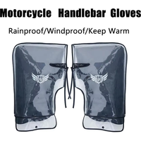 1Pair Motorcycle Scooter Bicycle Windproof Rainproof Winter Keep Warm Hot Protect Handlebar Handle Large Guard Cover Gloves