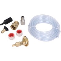 4000 PSI Chemical Injector Kit G3/ 8 High Pressure Washer Adjustable Soap Dispenser with G 1/4 Inch Black Soap Nozzle and Tape
