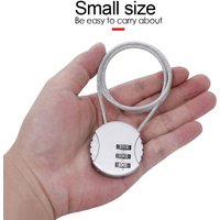Extended Wire Rope Motorcycle Helmet Lock Anti-theft Smart Combination Lock Digit Padlock Wire Rope Padlock Code Security Lock