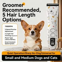 Shernbao PGC-780 Pet Hair Clipper with Multi Functional Adjustable 5 in 1 Blade Clipper Blade for Grade Dog Grooming Salon