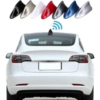 Car Roof Top Mount Shark Fin Aerial Antenna Toppers Car Radio AM FM Antenna Signal Amplifier Exterior Design Styling Accessories