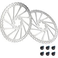 MTB Bicycle Brake Rotor 120 140 160 180 203mm 6 in Stainless Steel Hydraulic Brake Rotor MTB Road Bike Disc Brake With T25 Bolt