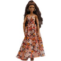 New 30cm 1/6 Sling backless floral Chiffon maxi irregular hem dress Accessories Clothes for B.Doll 11.5" Fashion Doll