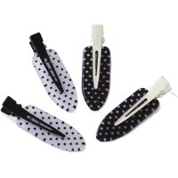 Cute Black White Acrylic Hair Clips Polka Dot Non-Slip Seamless Hairpin Elegant Secure Hold Hair Styling Accessories Daily Wear