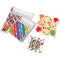 100pcs Self Sealing Packaging Bags Colorful Baking Bags For Wedding Birthday Party Candy Gifts Packing Pouch Cookie Storagre Bag