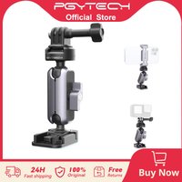Pgytech caplock action kamera motorrad helm klebstoff halterung kinn halterung für dji tasche 3 osmo action 10/9 gopro12/11/