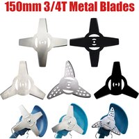 Universal 150mm Metal Brush Cutter Head Blades 3/4T Grass String Trimmer For Electric Lawn Mower Parts Tool Accessories