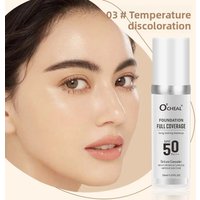 Temperature Changing Foundation Long Lasting Moisturizing High Coverage Concealer Brightens Skin Tone Makeup Cosmetics