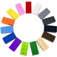 Bulk Building Blocks Bricks In Bulk 100g 42pcs 4*2dots 16 Colors Compatible lego Children's toys DIY Christmas Gift Unisex