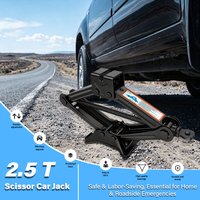 Manual Lift Car Jack with Labor-saving Ratchet Wrench Foldable Car Jack Car Repair Tool