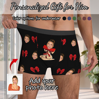 Personalized Face Photo Underwear Custom Boxer Briefs Custom Men Birthday Gift For Husband Anniversary Gift for Dad