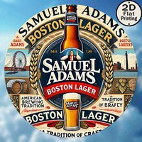 2D Metal Sign Samuel Adams Boston Lager Vintage Beer Bar Pub Home Garden Wall Art Decor American Brewing Tradition