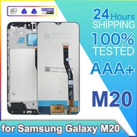 LCD for Samsung Galaxy M20, High Quality LCD Display with Frame, Touch Screen Digitizer Assembly Replacement for Samsung M20