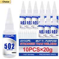 1-10Pcs 502 Super Adhesive Multi-Functional Adhesive, Used for Metal, Plastic, Daily Maintenance, DIY Small-Scale Process Repairs 20g