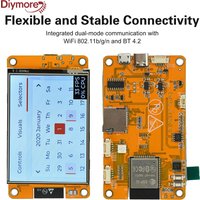 ESP32 WiFi BT Development Board 2.8 Inch ESP32 Module Type C+Micro USB Dual Interface ST7789 Driver Onboard 2412~2484MHz