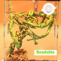 Reptile Landscaping Vine Fake Branches Rainforest Foam Rattan Terrarium Decor Habitat Decoration for Lizard Chameleon