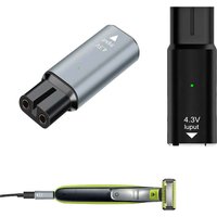 4.3V Type-C Shaver Adapter Charger Converter Fit for Philips Norelco One Blade QP2520 QP2620 QP2515 QP2510 Shaver