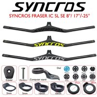AliExpress syncros SYNCROS FRASER IC SL Carbon Fiber Mountain Bike Handlebar -8/-17/-25 Degrees 28.6mm Diametar 740mm Width for XC Trail MTB Parts