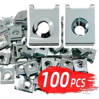ST5 Metal U Type Clips Nut Manganese Steel Leaf Spring Nut for Car Motorcycle Scooter Self-Tapping Screws 5mm Dacro Clip