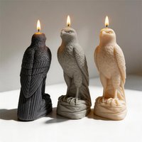 21CM Arabic Falcon Figurine Silicone Mold Home Decor Arabian Falcon Statue Soy Wax Candle Mold Animal Resin Plaster Mould