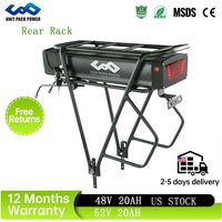 48V 30AH 21700 Heckträger-Akku 52V 30AH E-Bike-Akku 48V 20Ah Elektrofahrrad-Akkupack für 2000W 1500W 1000W 750W 500W 350W