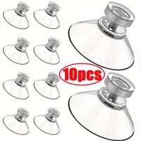5/10Pcs Clear Suction Cups PVC Vacuum Suction Cup Holder M4 Model Plastic Suction Cups with Screws for Bathroom Kitchens Offices