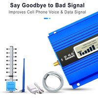Lintratek Cellular signal amplifier 2G 3G 4G GSM B8 900 LTE B3 1800 Data Cell phone Booster Kit for US VIP