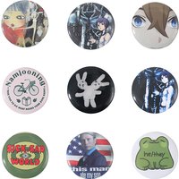 Tinplate Pin Button Cartoon Anime Characters Round Icon Collection Brooch Badges Lapel Clothes Backpack Jewelry Fan Friends Gift