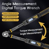 MoveCrab 3/8" 1/2" Drive Digital Angle Torque Wrench 3-340 N.m Angle Measurement 0.1°for DIY Auto Motorcycle Repair