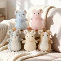 kawaii Fancy Rat Plushie Cute Soft Mouse Plush Toys Snuggle Companion Desk Decoration Super Soft Birthday Gifts For Girl And Boy