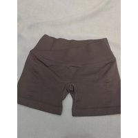 AliExpress NONE LOGO Solid Color Women Fitness Sport Short High Waist Athletic Yoga Short Leg Cycling Comprehensive Training Jogging Squat Proof
