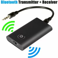 2 in 1 Wireless Bluetooth 5.0 Transmitter Receiver Chargable Audio Adapter For TV PC Car Speaker 3.5mm AUX Hifi Music