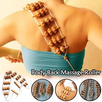 Wooden Massage Roller Anti Cellulite Wood Therapy Tool Deep Tissue Body Massager for Back Leg Neck Muscle Relief