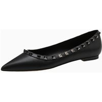 Women's Studded Pointed Toe Ballet Flats, Summer Fashion Versatile Slip-On Comfort Shoes, Ideal for Office & Party Occasions