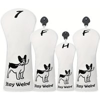 Cute Puppy Golf Club Cover, Embroidered Design, Golf Accessories, Dust-Proof and Durable, Providing the Best Protection