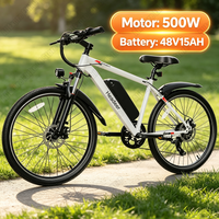 Ebike Headeer Bk1350 500W Brushless Motor 48V15Ah Lithium Battery Electric Bicycle 26Inch Tire Adult City Commuter Electric Bike image 4