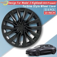4PCS for Model 3 Highland 2023-2026 18 Inch Wheel Cap 19th Style Automobile Hubcap Accessories Replacement Design for Tesla