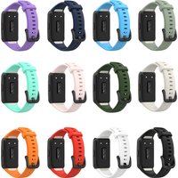 Silicone Strap For Huawei Band 6/6 Pro Strap With TPU Full Screen Protector Case Replacement correa bracelet Honor Band 6 Strap