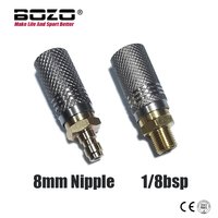 Extended Air HPA Soft Charging Quick Release Adapter Socket 1/8BSPP(G1/8) 8mm Male Nipple Accessories