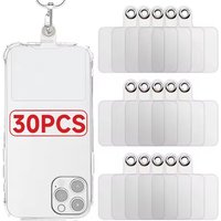 Transparent Matte Flexible Phone Lanyard XYun Mobile Phone Universal Tether Tabs Hole Hanging Strap Patches Cord Clips Gasket